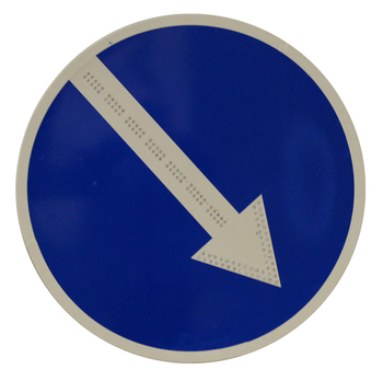 Знак 4.2.1 объезд препятствия справа (диаметр 700мм) - Дорожные знаки - Светодиодные знаки - Магазин Охраны Труда fullBUILD
