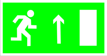 E11 направление к эвакуационному выходу (правосторонний) (пленка, 300х150 мм) - Знаки безопасности - Эвакуационные знаки - Магазин Охраны Труда fullBUILD
