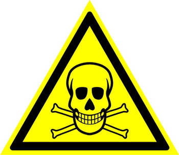W03 опасно! ядовитые вещества (пленка, сторона 200 мм) - Знаки безопасности - Предупреждающие знаки - Магазин Охраны Труда fullBUILD