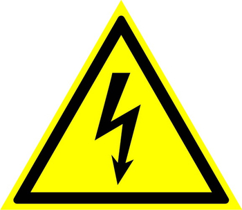 W08 внимание! опасность поражения электрическим током  (пленка, сторона 150 мм) - Знаки безопасности - Предупреждающие знаки - Магазин Охраны Труда fullBUILD