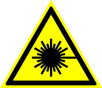 W10 опасно! лазерное излучение (пленка, сторона 200 мм) - Знаки безопасности - Предупреждающие знаки - Магазин Охраны Труда fullBUILD