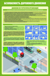 Плакат "Безопасность дорожного движения" (комплект из 3 листов, самоклейка) - Плакаты - Автотранспорт - Магазин Охраны Труда fullBUILD